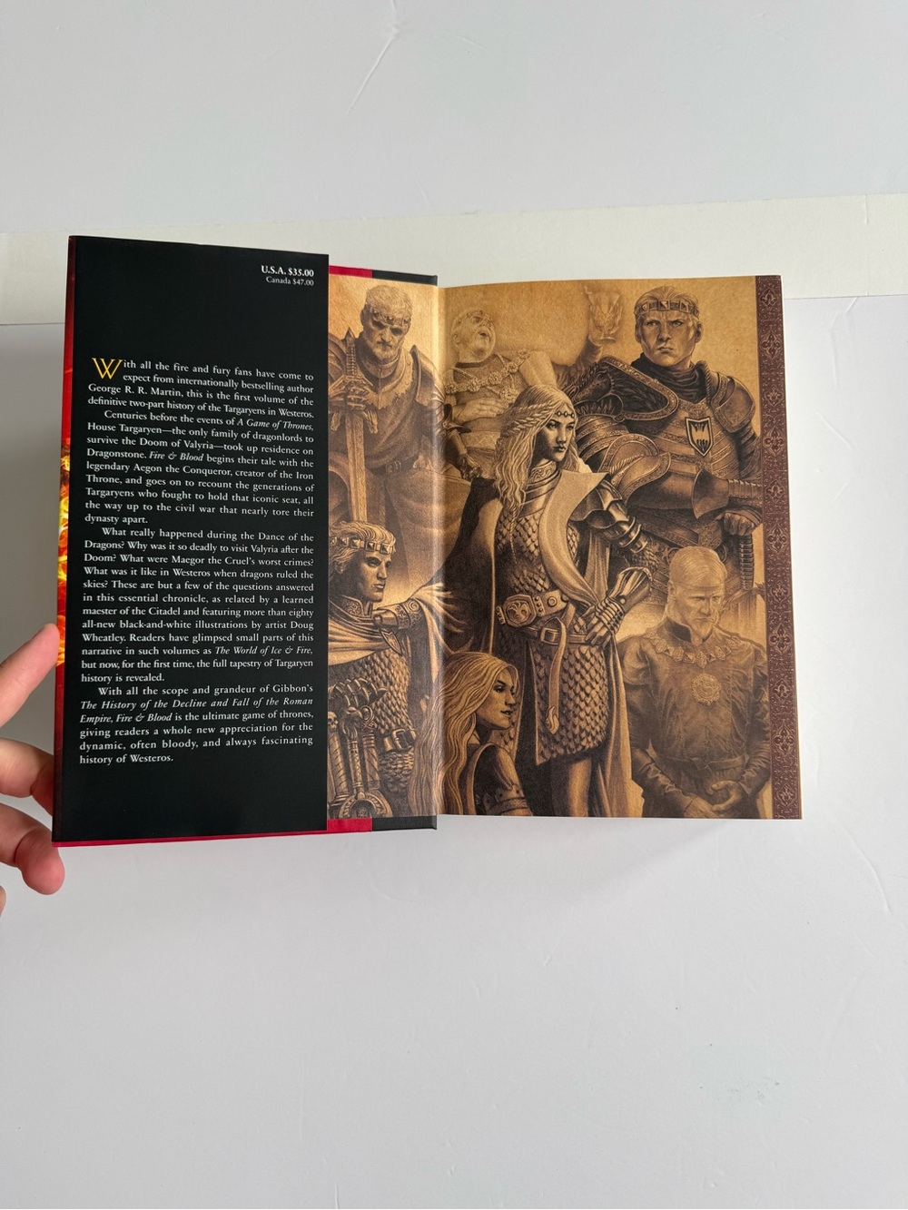 George R. R. Martin — Fire & Blood (Red Cover) First Edition - Picture 2 of 5